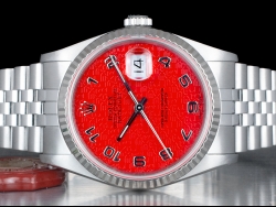 Rolex Datejust 36 Rosso Jubilee Arabic Ferrari Red  16234 